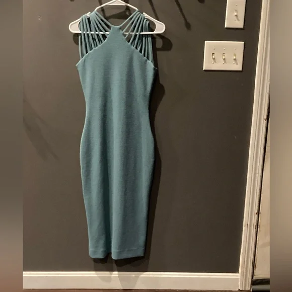 Dress the Population size small Gwen midi sexy bodycon fit excellent condition - Picture 2 of 7